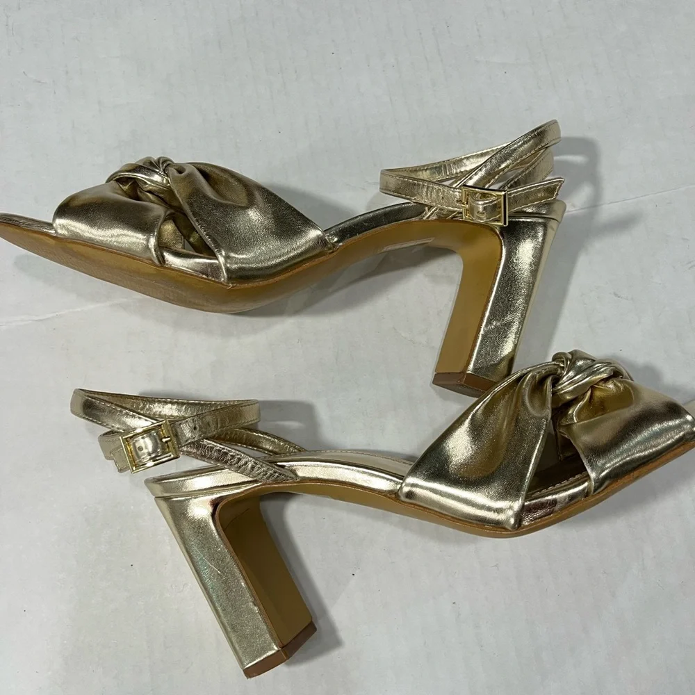 J. CREW TWISTED HEEL WITH ANKLE TIE